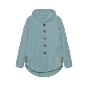 Fashion Trend Autumn and Winter Press-pleated Printed Turn-collar Long-sleeved Shirt Two-piece Furry Coat