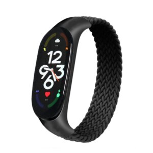 Braided Solo Loop for xiaomi Mi band 7 Watch Strap Nylon watchband NFC Bracelet smart Miband6 belt correa on Mi band 7 6 5 4 3