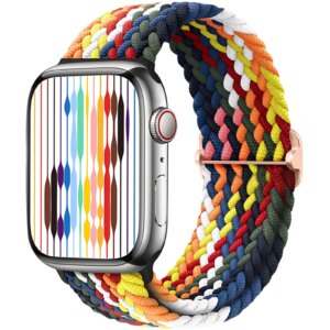 Braided Solo Loop For Apple watch Ultra band 40mm 44mm 41mm 38mm 49mm 45mm Elastic Nylon bracelet iWatch series 9 8 7 3 se strap