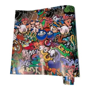 Car Graffiti Painting Film Cartoon Color Change Films Skateboards Camouflage Decor Sticker PVC for Auto Bicycles Waterproof Foil