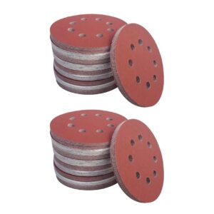 OYPFXMI 200 PCS 5 Inch 8 Holes Hook and Loop Sanding Disc Sandpaper, 40 Pcs Each of 600 800 1000 1500 2000 Grits Sand Paper