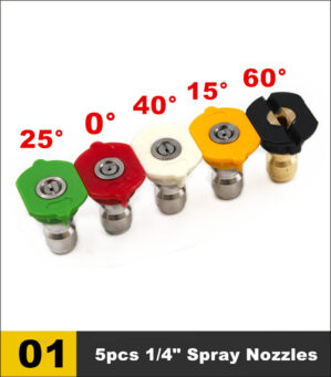 1/4″ Car Pressure Washer Accessory Turbo Nozzles Sprayer Rotray Pivoting Coupler Jet Sprayer For Quick Connector