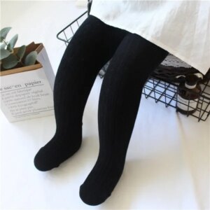 Spring Knitted Baby Pantyhose for Girls Children Twist Bottom Toddler Kid Girl Ribbed Stockings Baby Girl Socks Kids Leggings
