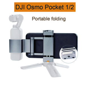Mobile Phone Securing Clip Bracket Mount with Cold Shoe for DJI Osmo Pocket/Pocket 2 Phone Clip Holder Gimbal Camera Accessorie