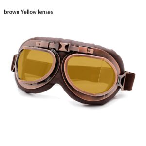 Vintage Motor Protective Gear Glasses Pilot Goggles For Motorcycle Cruiser Cafe Scooter Motorcycle Glasses