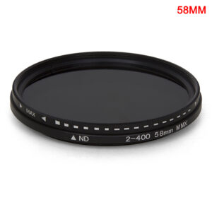 Digital SLR Camera Filter Dimmer Fader Variable ND Filter Adjustable ND2 to ND400 Neutral Density for Camera Lens 37-82mm