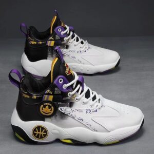 2024 Spring New Men’s Shoes Colorful High Top Breathable Men’s Casual Sports Shoes Trendy and Versatile Basketball Shoes