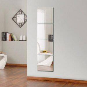 Mirror Stickers Acrylic Mirror Wall Sticker Self Adhesive Full Body Mirror Bedroom Dressing Mirror Home Art Decoration Stickers