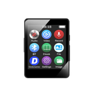 MP4/MP3 Lossless Music Player Bluetooth 5.0 Mini Portable FM Audio Walkman Recorder Video Player 2.4-inch Screen Support 128GB