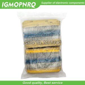 3120pcs 156Values Electric Unit 1/4W Power Metal Film Resistor Kit 1R-10M 1% Tolerance Assortment Set 1ohm-10Mohm samples pack