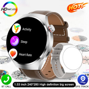 For Huawei GT4 PRO Smart Watch Men New Watch 4 Pro 1.53ΓÇ¥AMOLED HD Screen Bluetooth Call GPS NFC Heart rate Waterproof SmartWatch