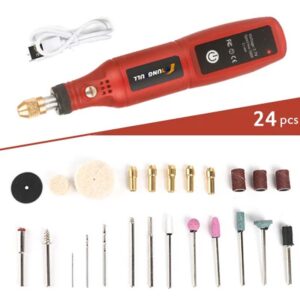 USB Mini Cordless Drill Bit Grinding Accessories Set Woodworking Engraving Pen Rotary Dremel Tool Jewelry Metal Glass