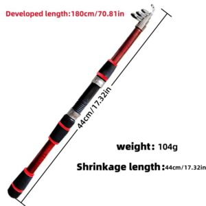 1.8m Super Hard Sea Poles Set Portable Seaing Pole Throwing Rod Remote Throw Rods Fiberglass