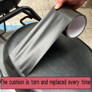 5cm wide black artificial leather tape self-adhesive strong repair patch Scooter motorcycle chair sofa patch leather waterproof