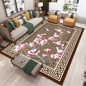 Chinese Style Carpet New Chinese Living Room Tea table Carpet Mat Zen Tea Room Study Sofa Bedroom Classical Retro Style