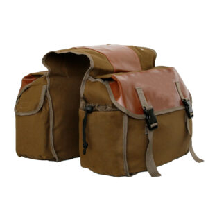 2024 Upgrade Classic Touring Motorbike Saddle Bag Motorcycle Canvas Waterproof Panniers Box Side Tools Bag Pouch for Motorbike