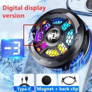 SL18 TEC Cooler Magnetic phone cooler with temperature display for iPhone Android phone tablet game cooler cooling fan