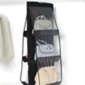 New 6/8 Pockets Shelf Tote Rack Bag Clear Hanging Purse Handbag Organizer Storage Holder Wardrobe Closets