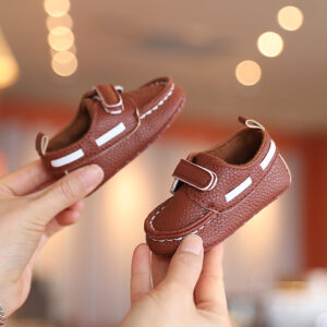 VALEN SINA New Baby Shoes White Christening Baptismal Moccasins Infant Boys Girls Slip-On Peas Shoes Walking Shoes