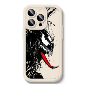 Marvel Venom VS Spider Man Phone Case For Apple iPhone 15 11 14 13 12 Pro Max 13 12 Mini XS XR X Silicone Cover Funda Shell