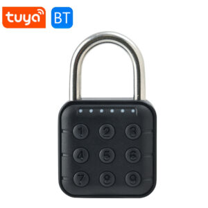 Anti Theft Padlock Keyless with Tuya APP Fingerprint Padlock Waterproof Battery-powered for Cabinet Backpack Offices Bicycles