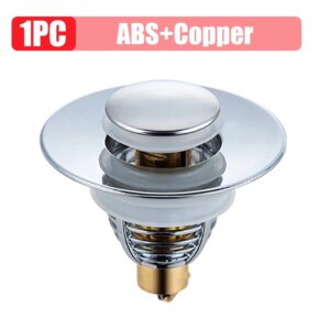 Universal Stainless Steel Basin Pop-Up Bounce Core Basin Drain Filter Hair Catcher Sink Strainer Bathtub Stopper Bathroom Tools