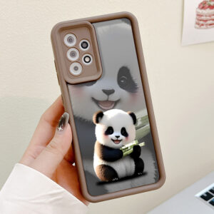 Cartoon Panda Case For Samsung A53 A55 A52 A54 5G A13 A14 A15 A12 A32 A33 A34 A35 A21S A51 Cover S24 S23 Ultra S22 Plus S20 FE