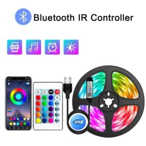 Magic LED Strip RGBIC 5050 WS2812b Bluetooth App Control Chasing Effect Lights Flexible Tape Diode Ribbon TV BackLight Room Deco