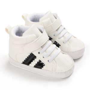 Fashion Baby Spring and Autumn Classic White Theme Casual Sports Shoes Soft Sole Comfortable 0-18M Baptist Shoes Walking Shoes