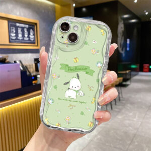phone case For iphone 14 11 Pro SE 8 13 15 ProMax XR 7 12 Mini XS max 6 6s 15Plus X Funda Coque cas Cartoon Kuromi Pom Po Purin