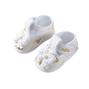 New Baby Shoes Solid Bow Sweet Princess Canvas Breathable Shoes Newborn Infant Casual Soft Sole Anti-Slip First Walkers 0-12M