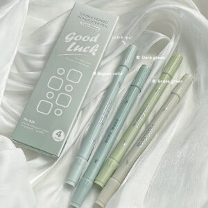 4Pcs Gradient Double-Headed Highlighter Set Color Marker Pen Hand Account Stationery School Office Supplies