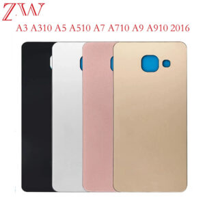 For Samsung Galaxy A3 A310 A5 A510 A7 A710 A9 A910 2016 Battery Back Cover Rear Door Glass Panel Housing Case Adhesive Replace