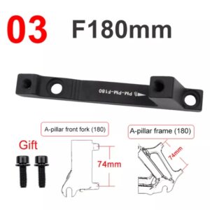 MEROCA Bicycle Disc Brake Adapter Mtb Disc Brake Converter Mountain Bike Bracket Cycling Caliper Mount For 160 180 203mm Rotor