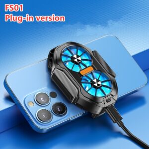 For 4-7 inch rechargeable 600Mah dual fan mobile radiator Back clamp mobile fan For iPhone Samsung universal phone cooling fan