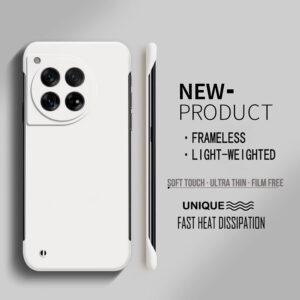 Frameless Hard PC Matte Phone Case For Oneplus 12 12R 11 11R 10T 10R 10 9R 9RT 8 9 Pro 8T Pro Protective Bumper Shell Cover