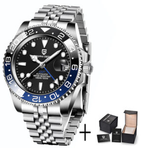 PAGANI DESIGN New NH34 Men Mechanical Watches AR Coating Sapphire Glass Automatic Watch 100M Waterproof GMT Sports Watch for Men
