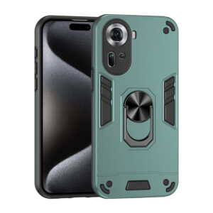 Magnetic Phone Holder Case for OPPO Reno 10 11 Pro 5G 8T Cases Luxury Protect Bumper Back Cover for OPPO Reno7 8 Lite