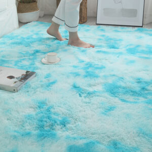 Silk Wool Carpet Tie Dye Living Room Tea Table Bedroom Full of Cute Influencer Bed Blanket Floor Mat PV Velvet Carpet