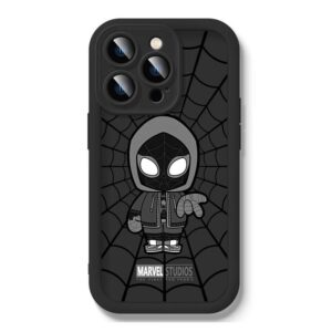 Case For iPhone 15 11 14 13 Pro Max 12 MINI XR X XS Plus Creative Soft Cover spiderman cartoon