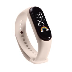 Children’s Sports Watch Outdoor Bracelet Electronic Watch Children’s Bracelet Rainbow Outdoor waterproof wristband watch