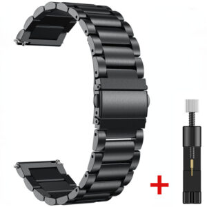 20/22mm Watch Bracelet Strap for Huawei Watch GT 4 3 Smartwatch Stainless Steel Band for Samsung Galaxy Watch 6 Metal Wristband