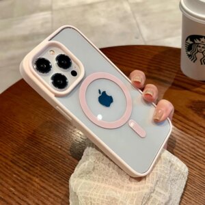 Luxury Shockproof Magsafe Wireless Charge Case for iPhone 15 14 Plus 13 12 Mini 11 Pro X XR XS Max Clear Magnetic Bumper Cover
