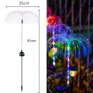 LED Solar Jellyfish Garden Lights Outdoor Waterproof Christmas Ornaments Yard Balcony Lawn Decoration Solar Powered Flowers Lamp