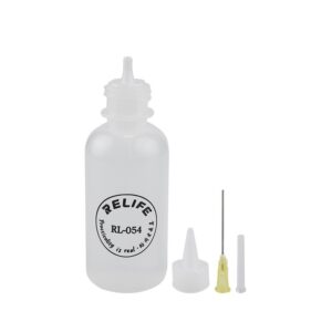 RELIFE RL-054 50ml Needle Tip Soldering Cleaning Liquid Flux Alcohol Oil Dispenser Plastic Hand Bottle Cleaner DIY Repair Tools