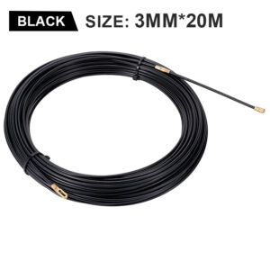 3mm 5M-40M Cable Puller Guide Push Puller Nylon Wall Wire Lead Electrician Spring Tape Conduit Threader Puller Wiring Aid Tool