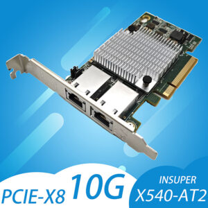 10G Double Port Ethernet Card 10G X540-T2 PCIE-X8 Network Extend Adapter Dual-port Network Card Suitable For Multiple Systems