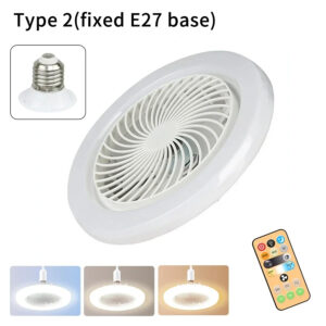 Fan & Light 2-in-1 Dimmable AC85-265V LED Fan Ceiling Light 3 Speed Modes E27 LED Light Remote Control for Living Room Bedroom