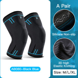 Professional Knee Support Compression Knee Sleeve Anti Slip Silicone Knee Braces for Knee Pain Meniscus Tear
