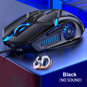 G5 Wired Gaming Mouse Colorful Backlight 6 Button Silent Mouse 4-Speed 3200 DPI RGB Gaming Mouse For Computer Laptop Mice